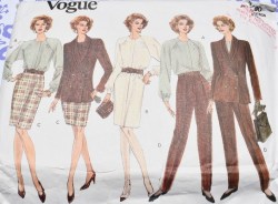 2990 EZ VOGUE JACKET, DRESS, BLOUSE, SKIRT AND PANTS PATTERN 20-24
